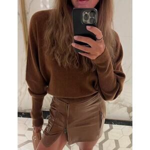 ZEYNEP ARCAY ITALY CASHMERE DOLMAN CREWNECK SWEATER M $1000